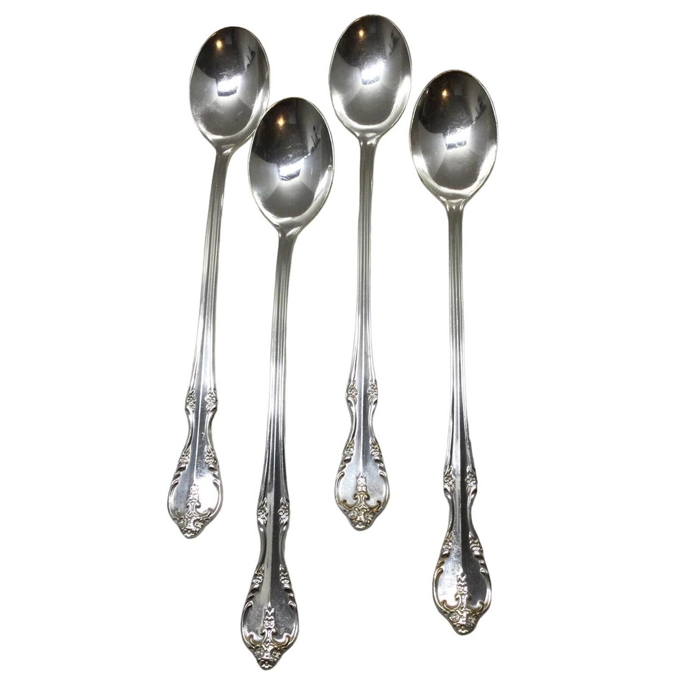 4-Rogers & Bro Southern Splendor Silverplate 1962 IS Reinforced Plate Tea Spoon